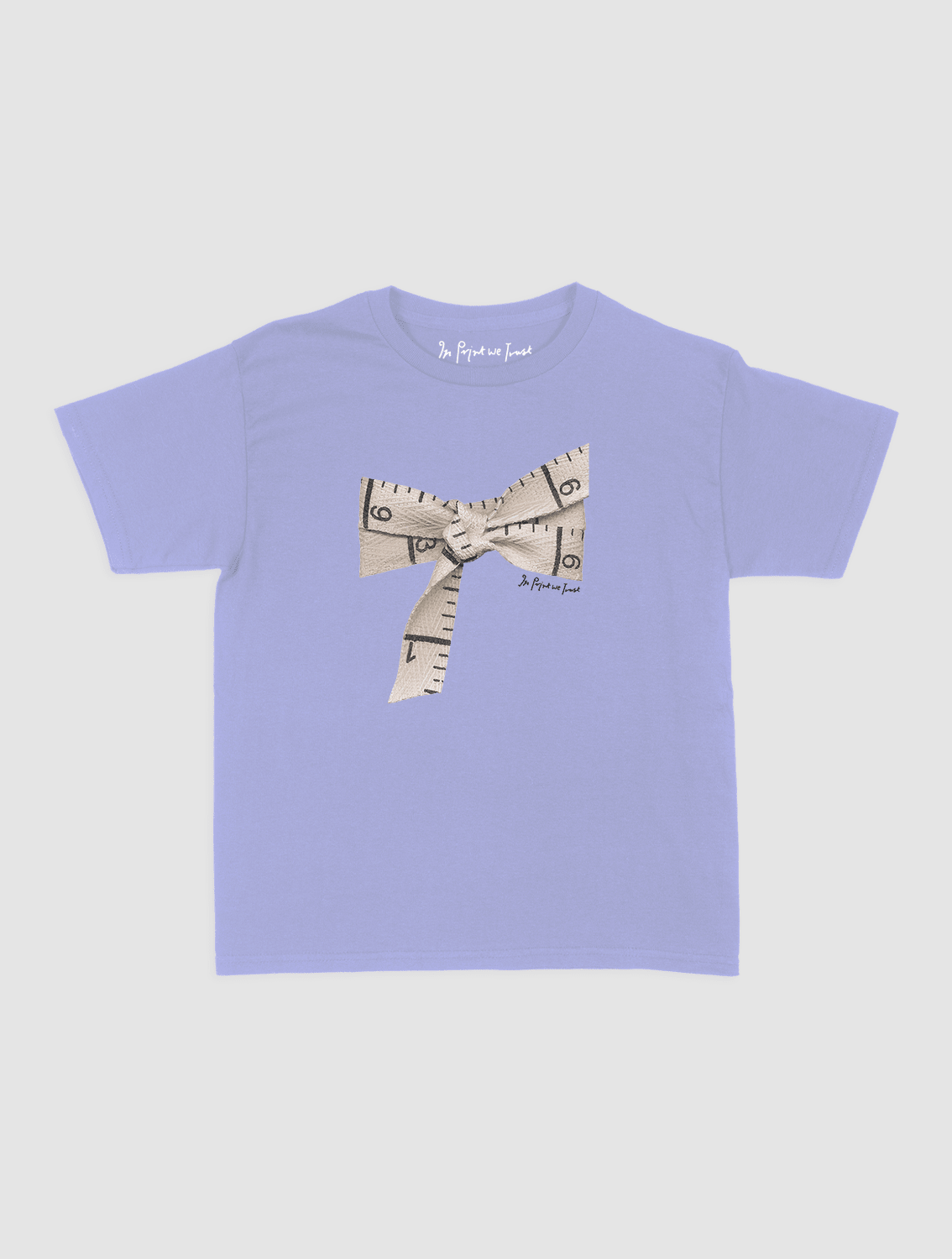tape baby tee - In Print We Trust