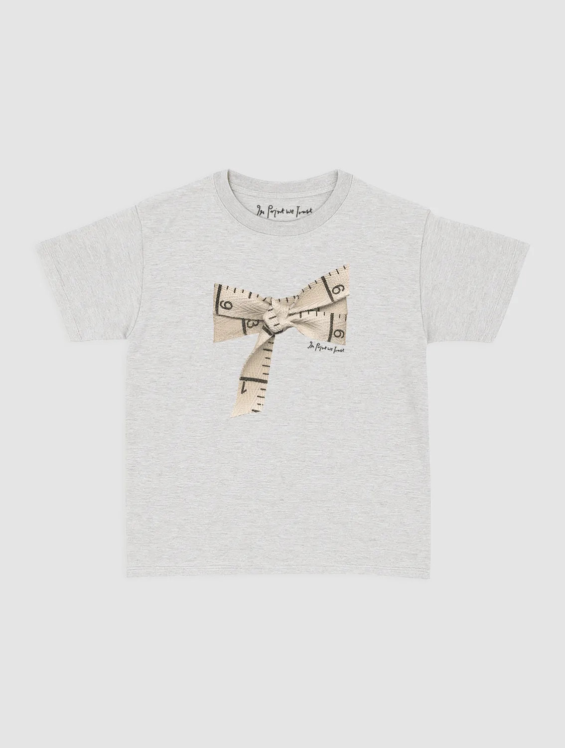 tape baby tee - In Print We Trust