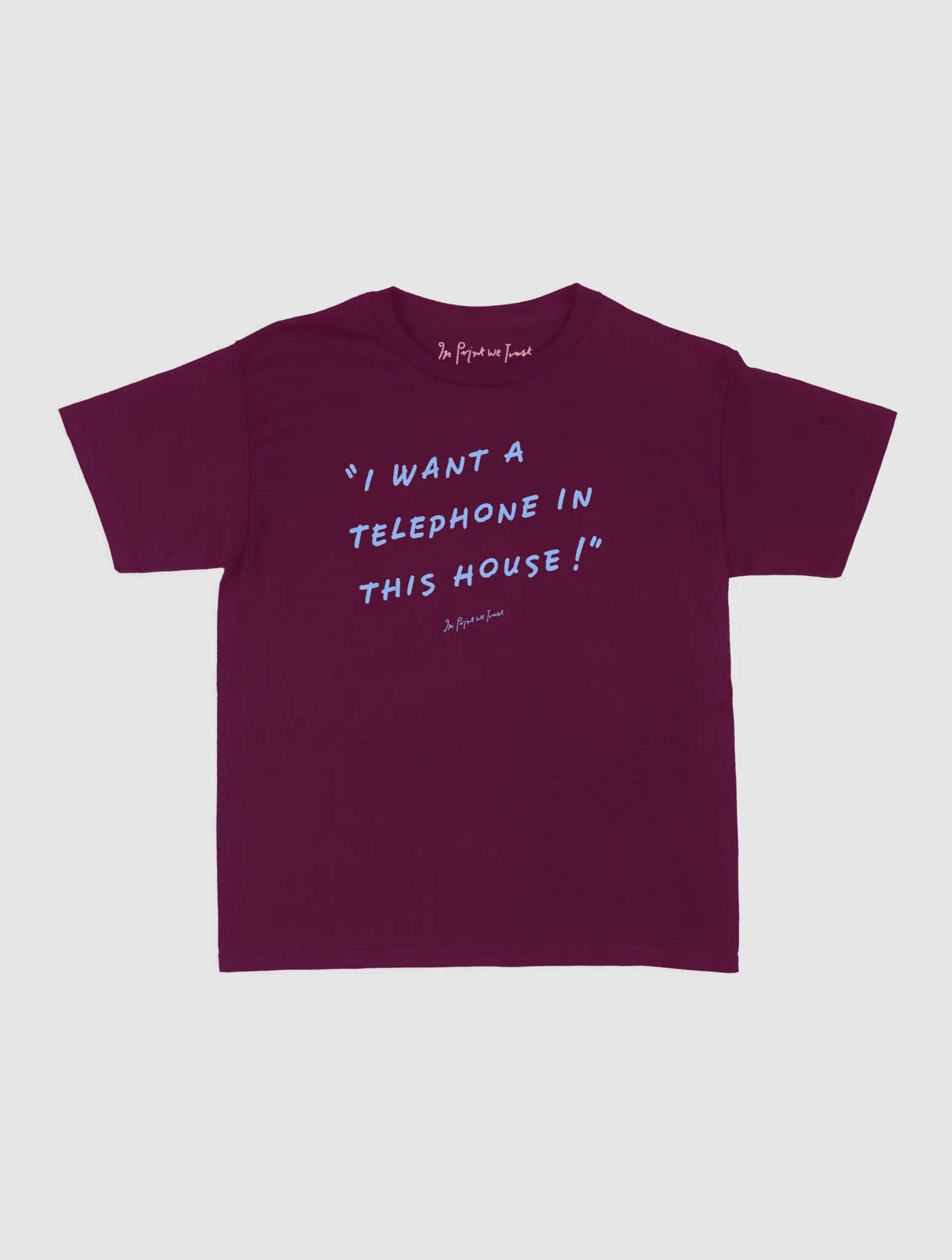 telephone baby tee - In Print We Trust