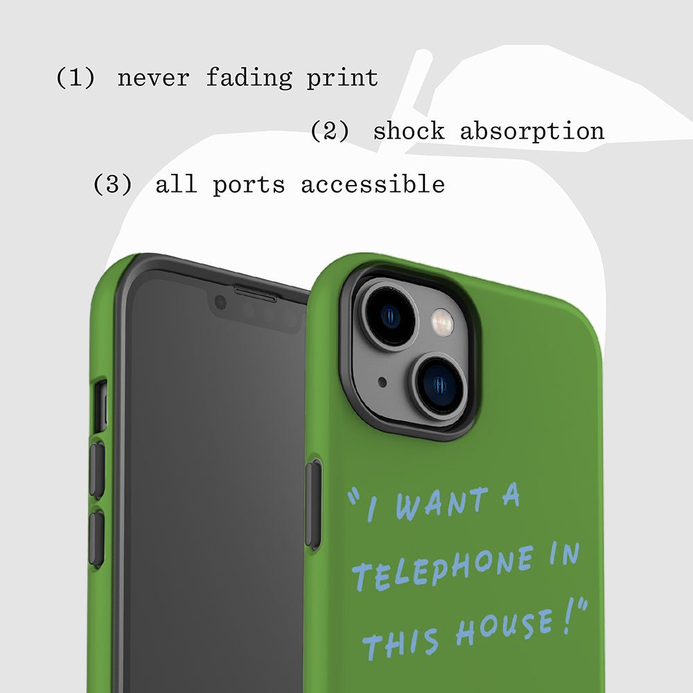 telephone tough iPhone case - In Print We Trust