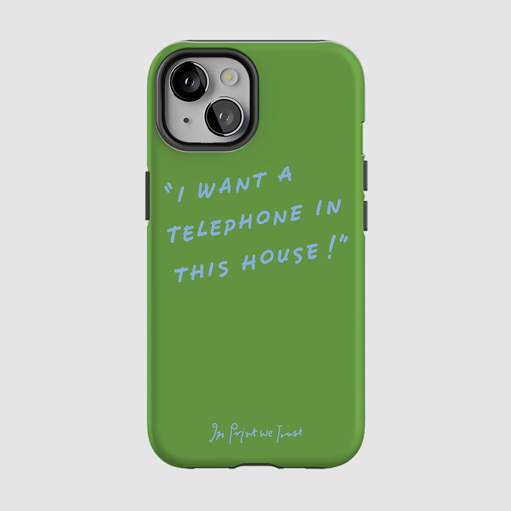 telephone tough iPhone case - In Print We Trust