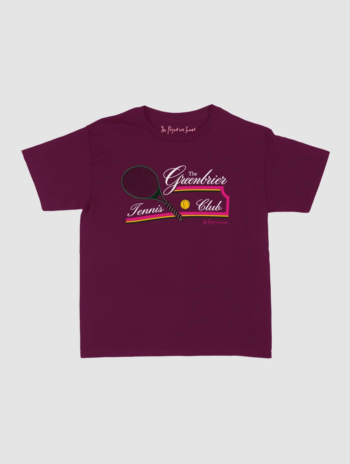 tennis club baby tee - In Print We Trust