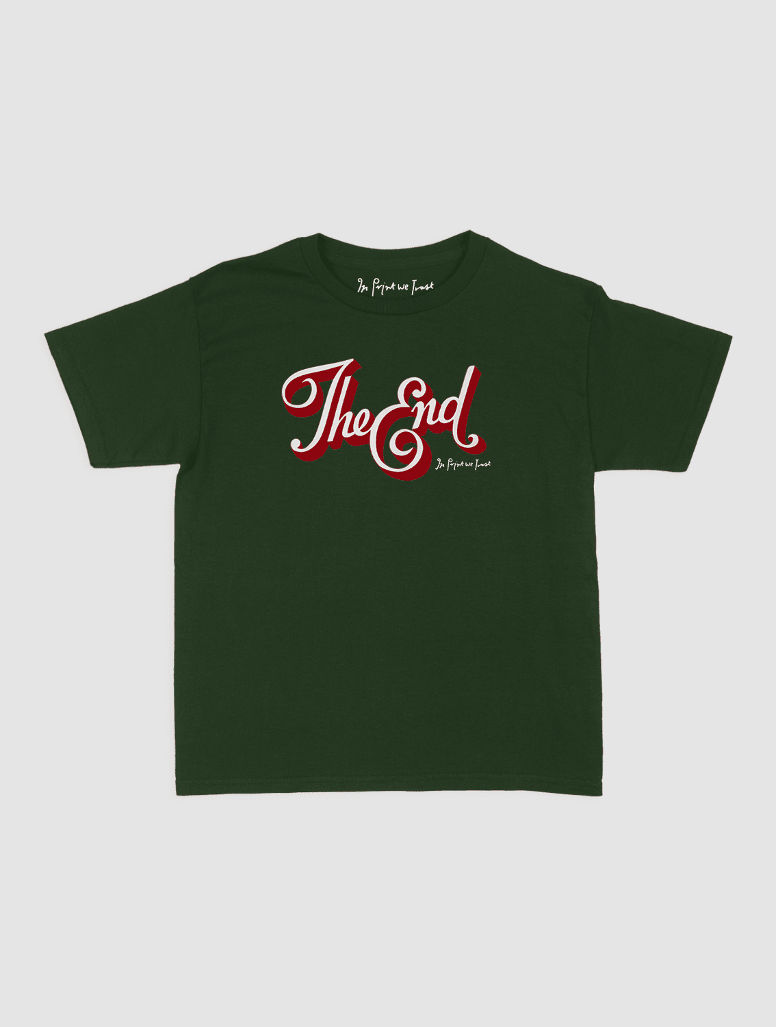 the end baby tee - In Print We Trust