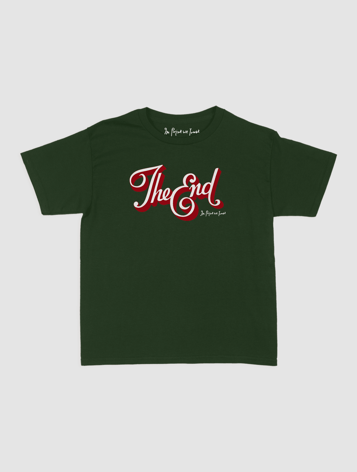 the end baby tee - In Print We Trust