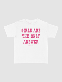 the only answer baby tee - In Print We Trust