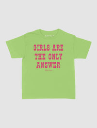 the only answer baby tee - In Print We Trust