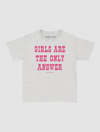 the only answer baby tee - In Print We Trust