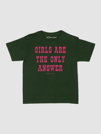 the only answer baby tee - In Print We Trust