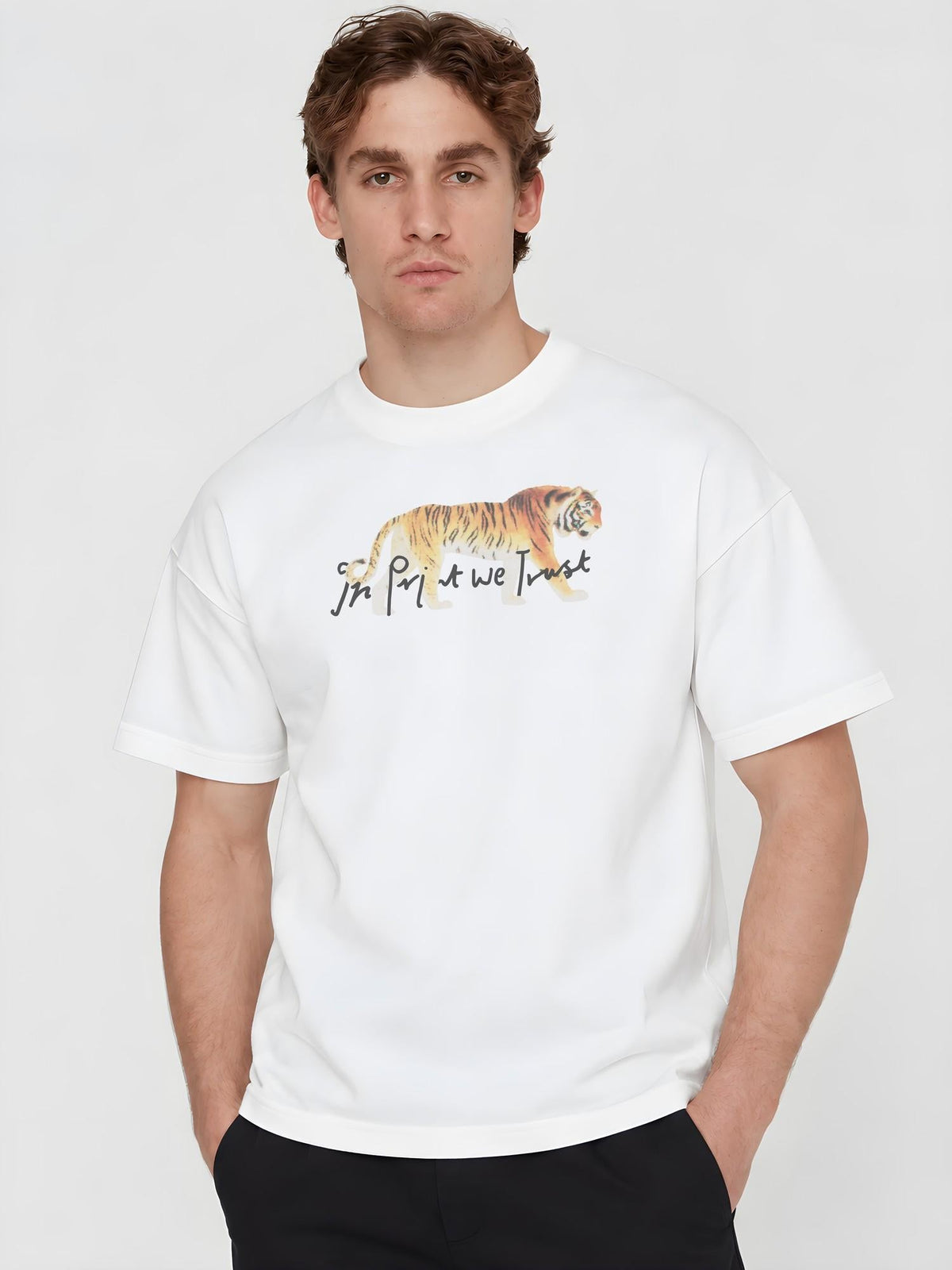 tiger heavyweight tee - In Print We Trust
