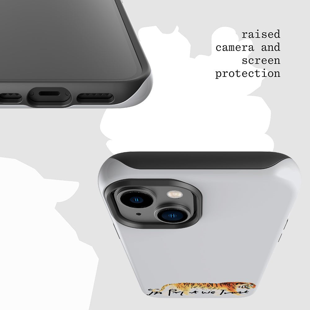 tiger tough iPhone case - In Print We Trust