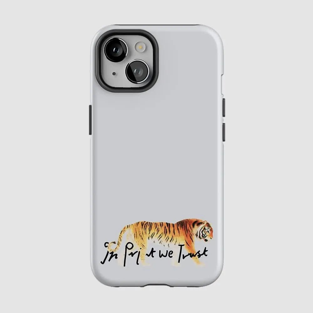tiger tough iPhone case - In Print We Trust