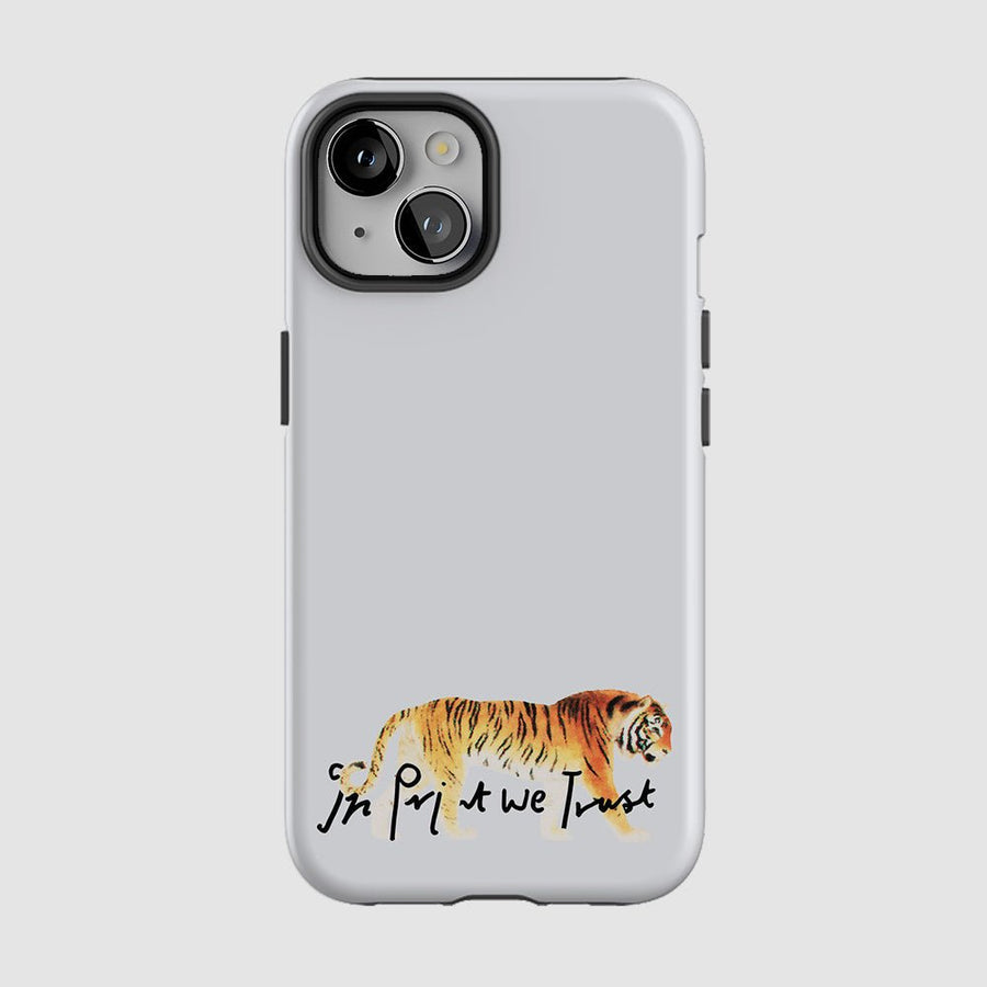tiger tough iPhone case - In Print We Trust