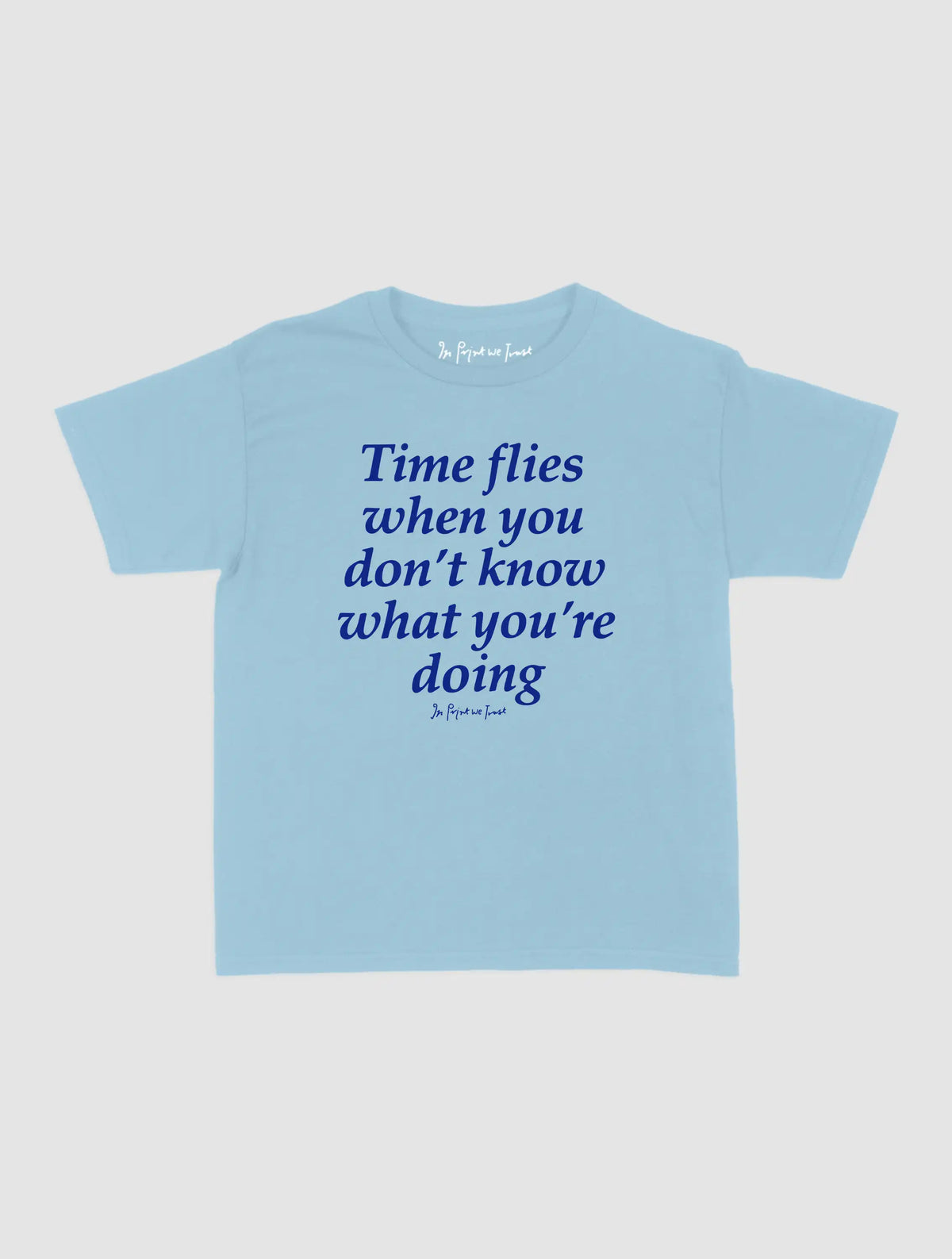 time flies baby tee
