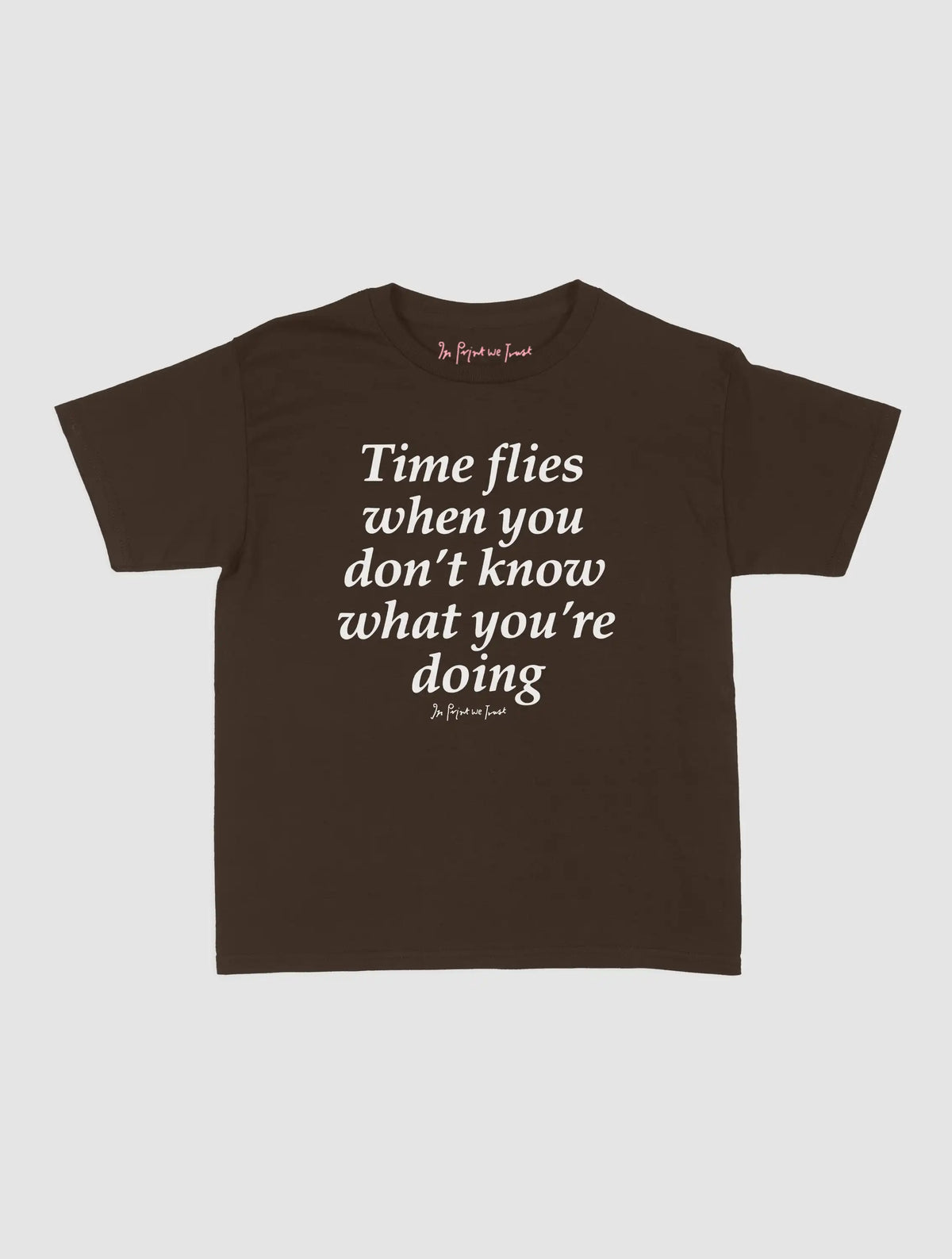 time flies baby tee