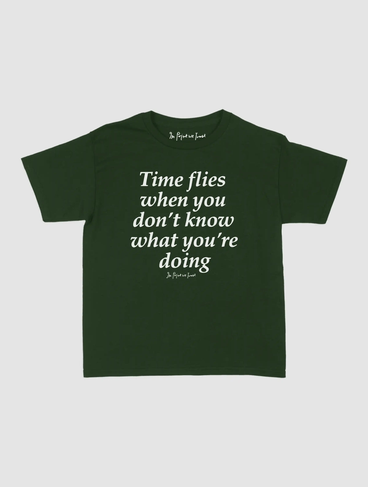 time flies baby tee
