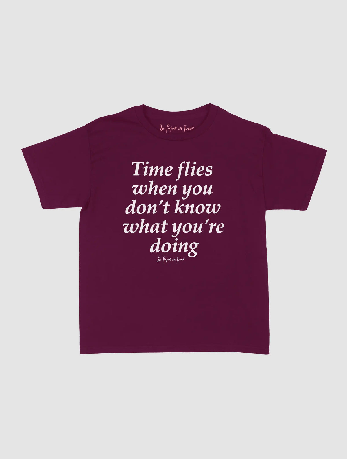 time flies baby tee
