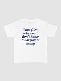 time flies baby tee