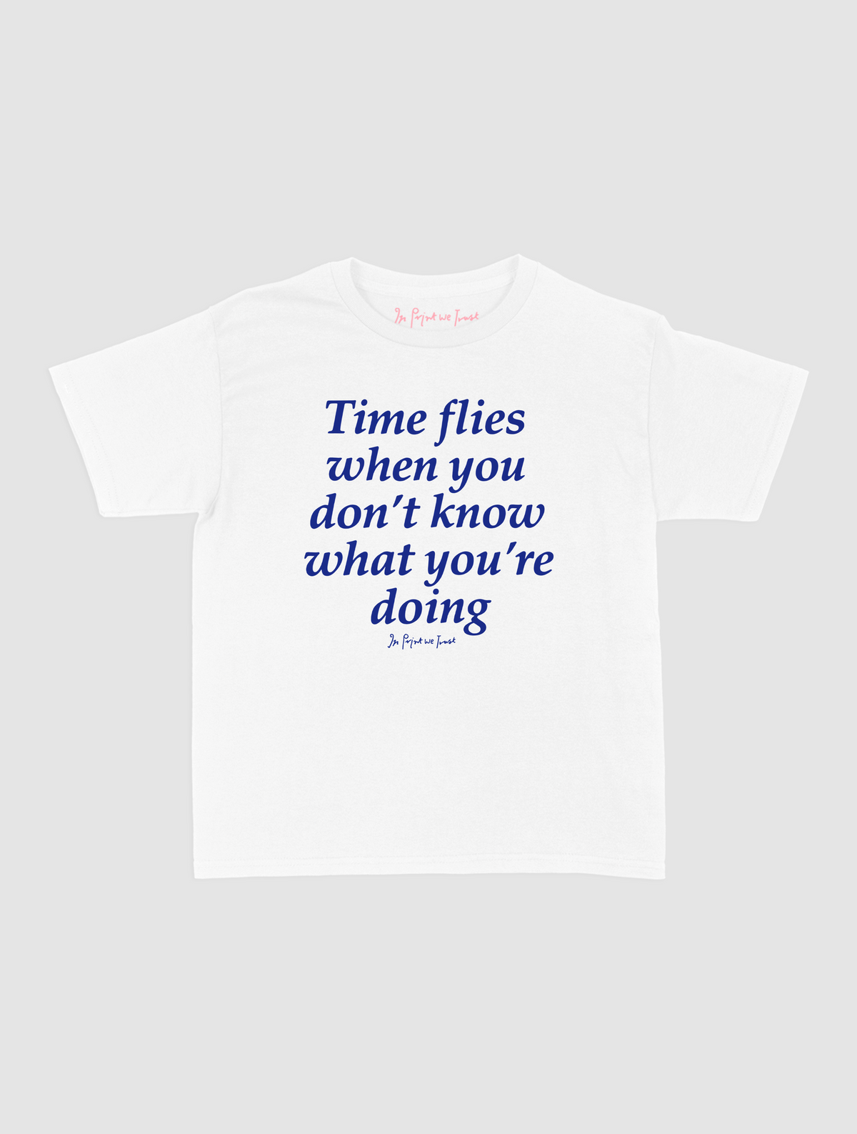 time flies baby tee