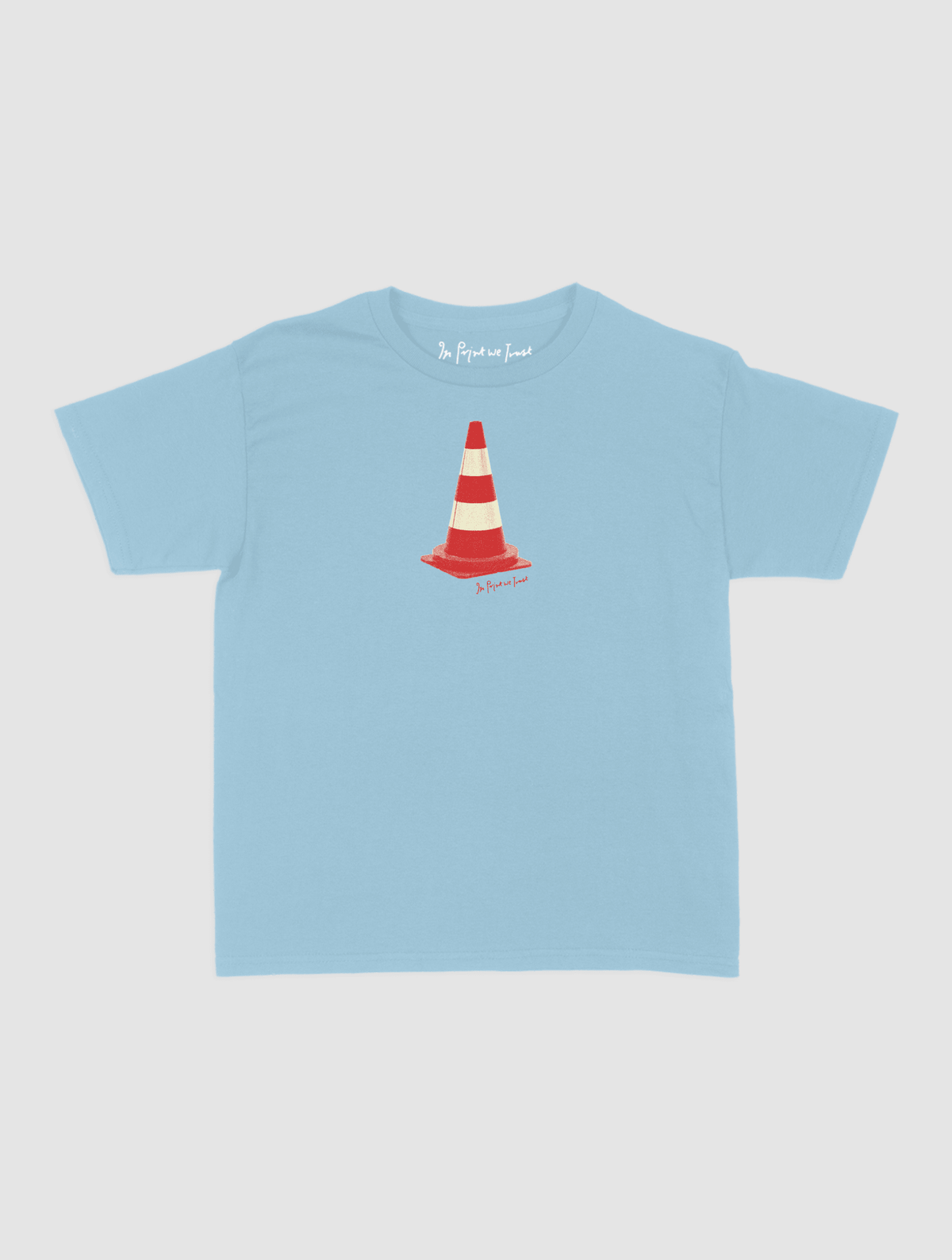 traffic cone baby tee - In Print We Trust