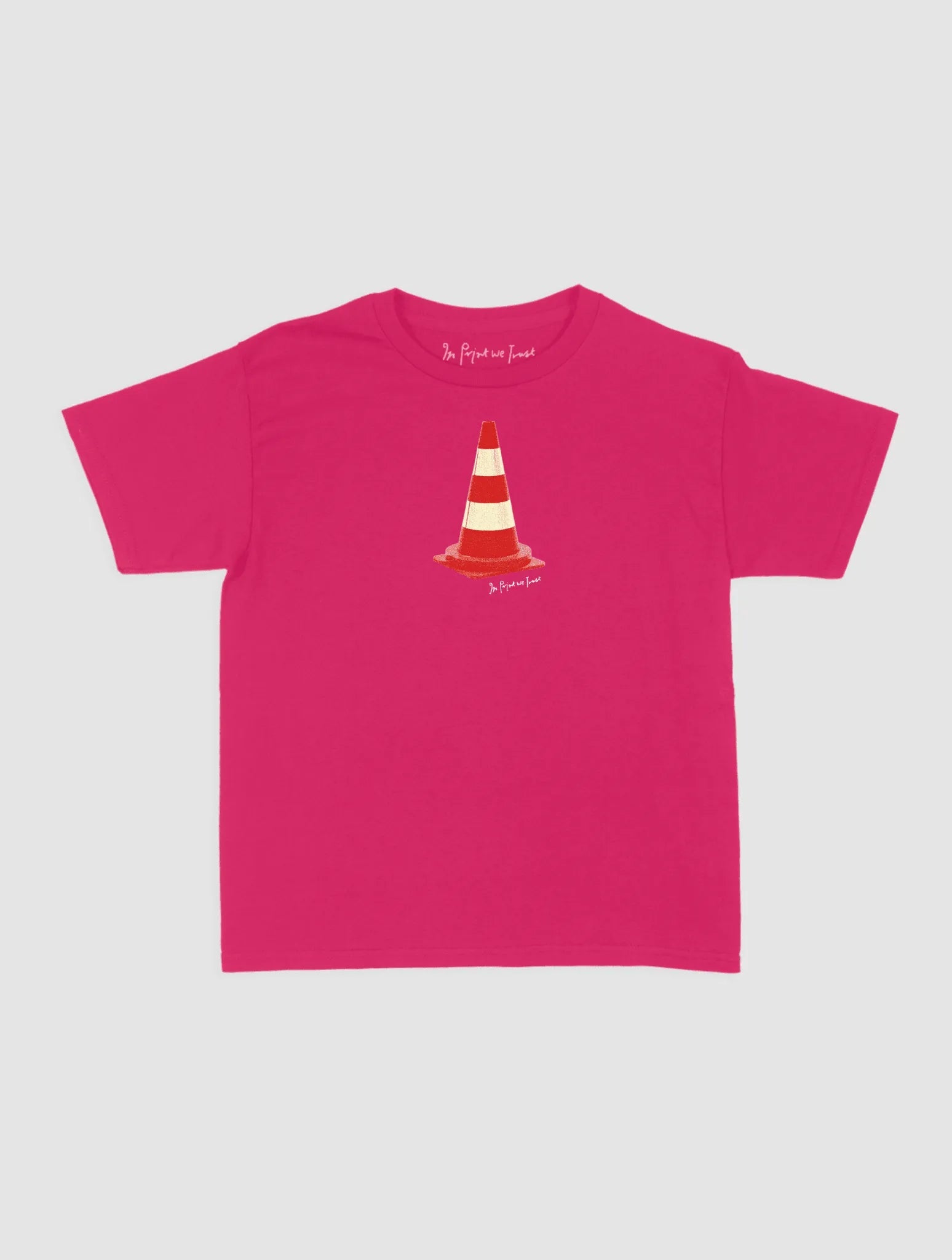 traffic cone baby tee - In Print We Trust