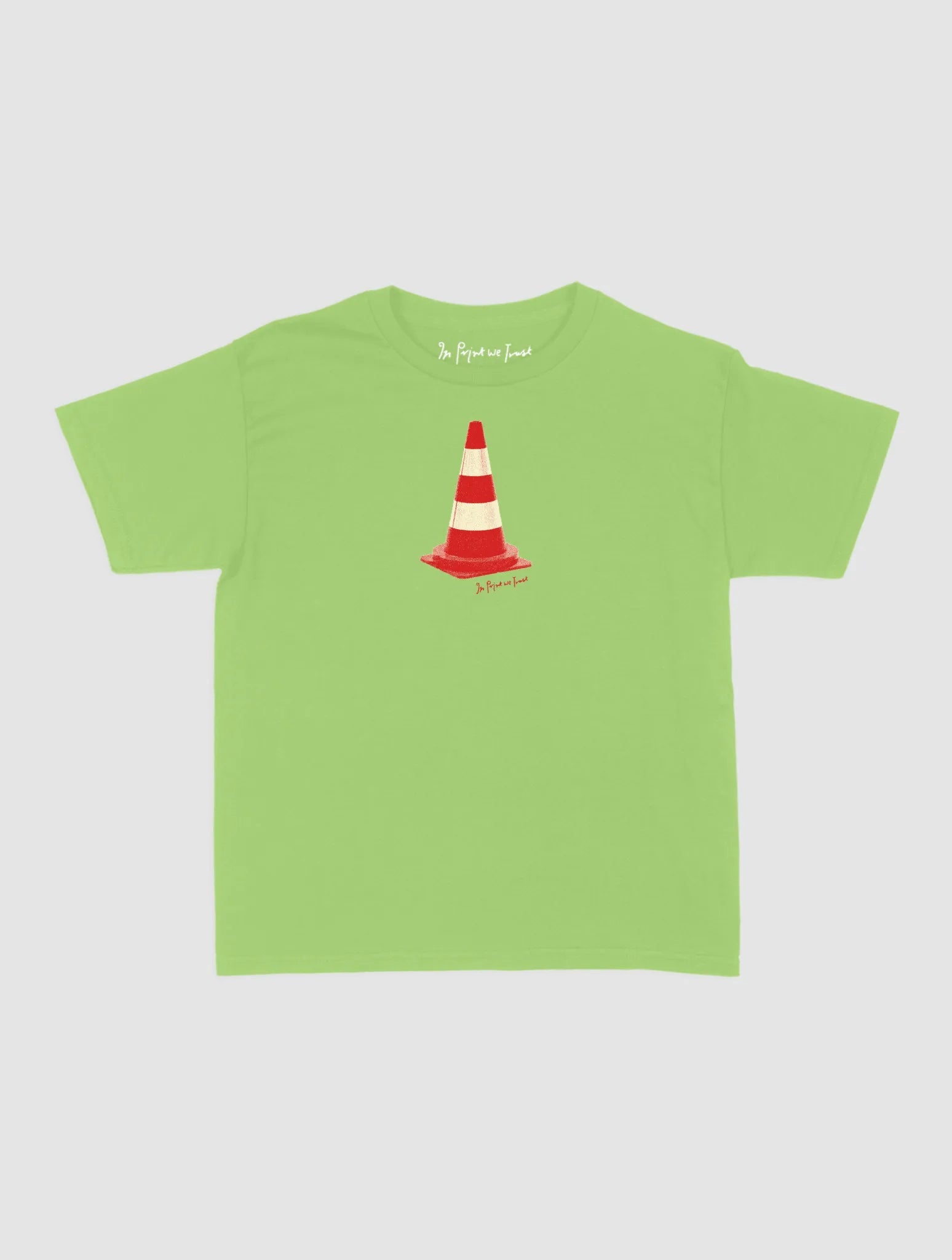 traffic cone baby tee - In Print We Trust