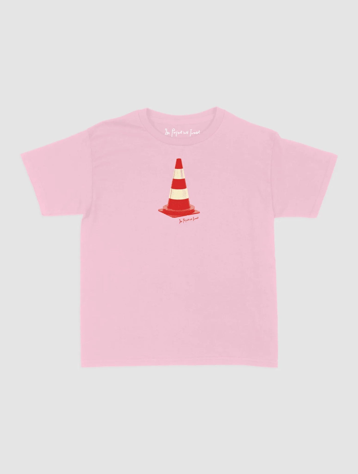 traffic cone baby tee - In Print We Trust