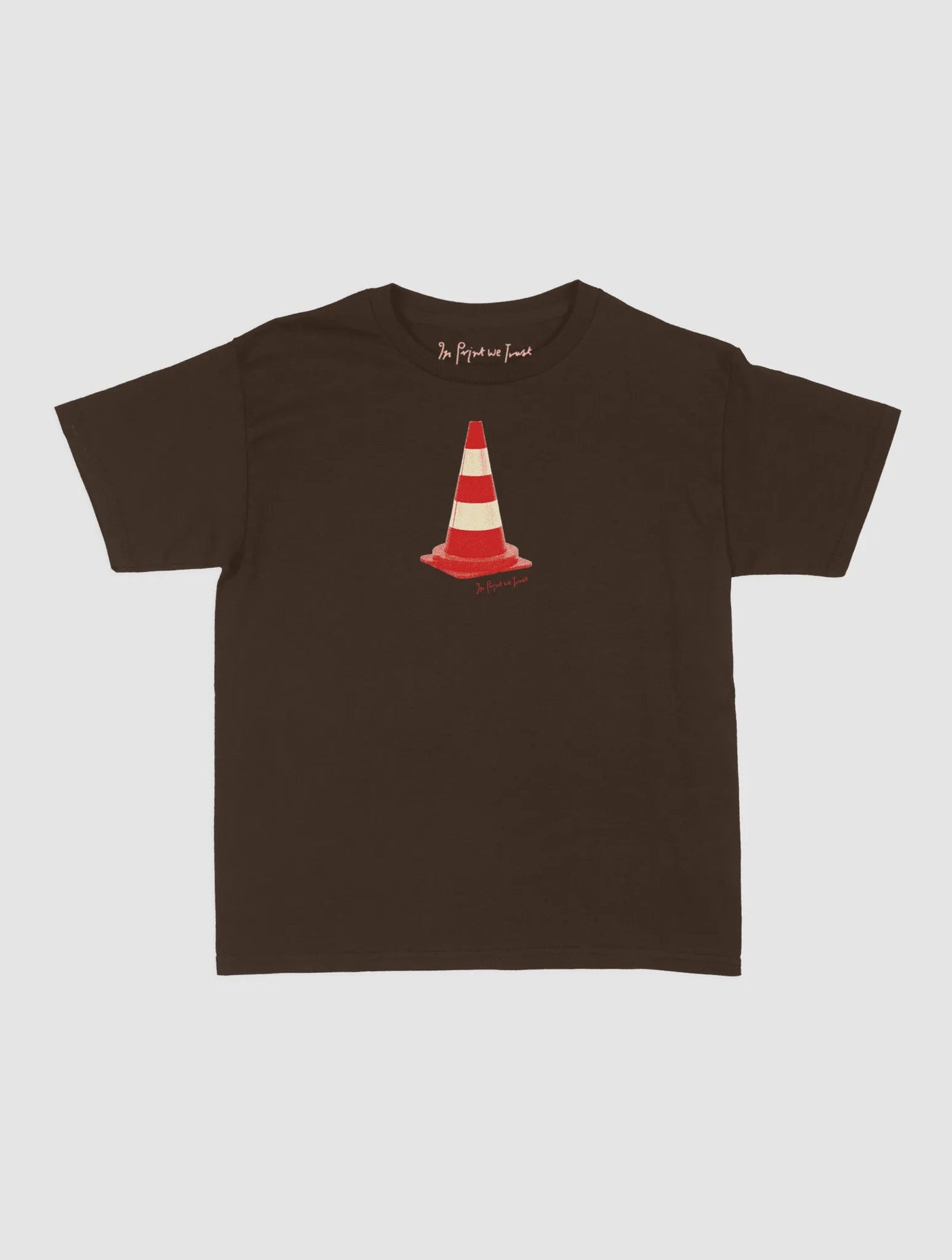 traffic cone baby tee - In Print We Trust