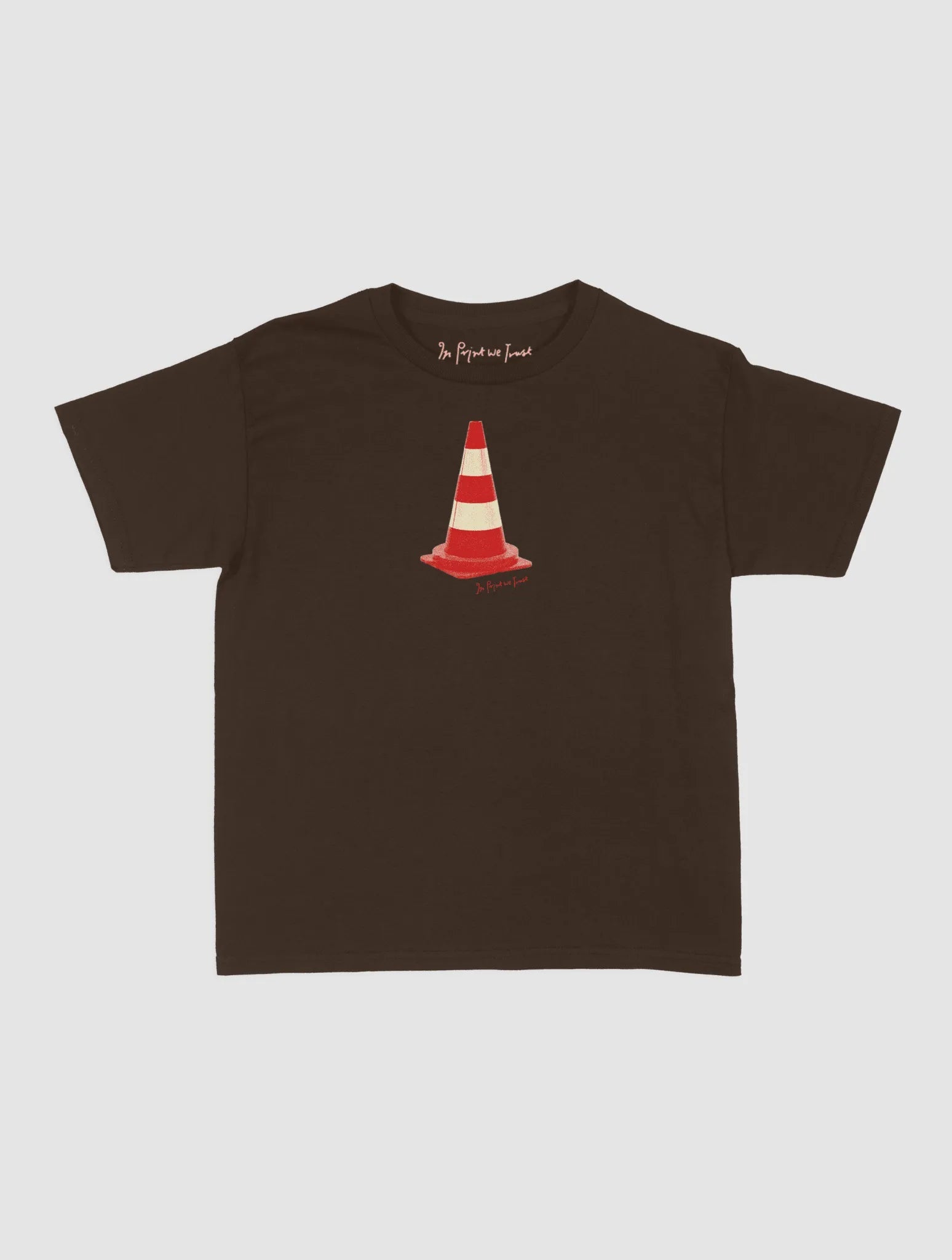 traffic cone baby tee - In Print We Trust