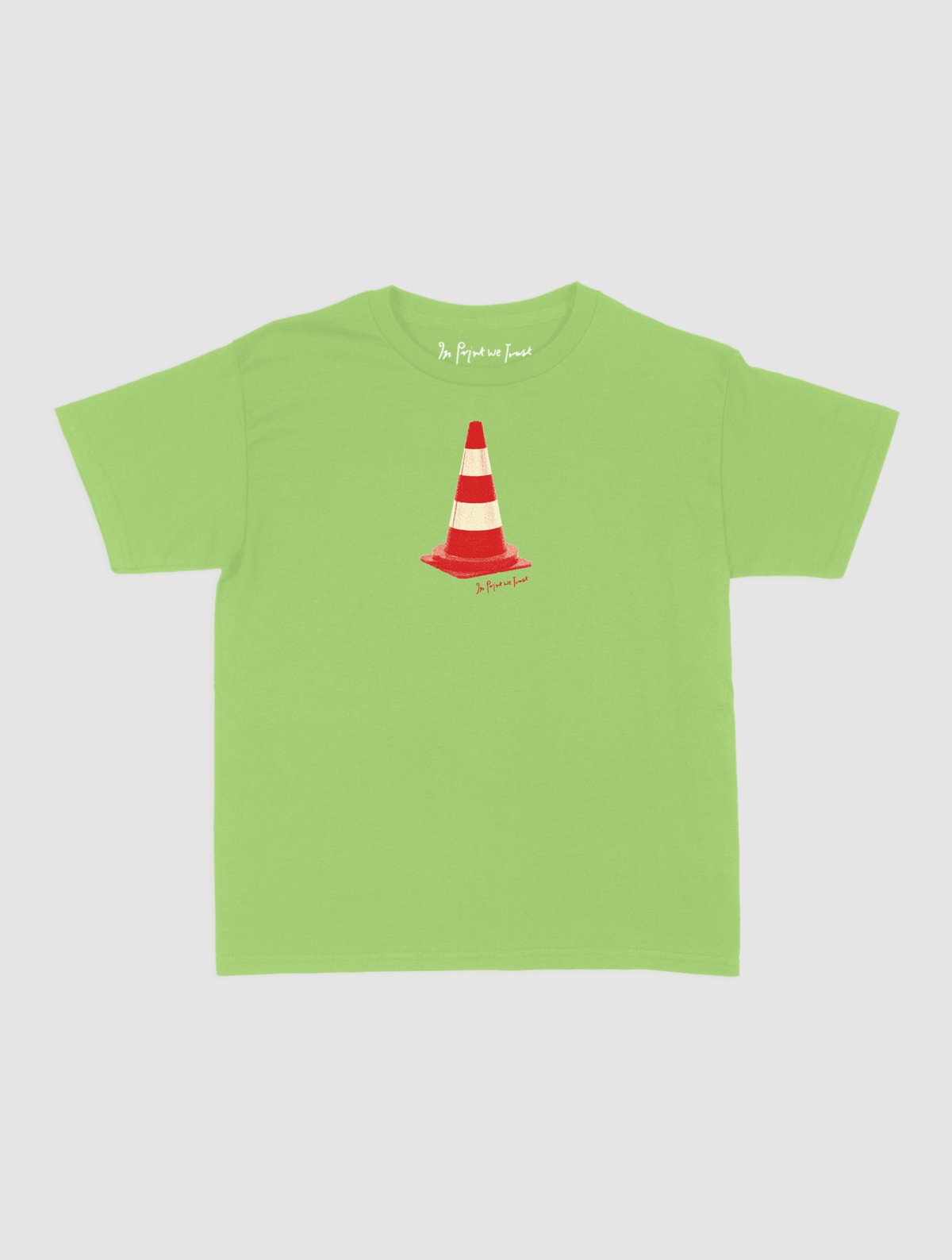 traffic cone baby tee - In Print We Trust