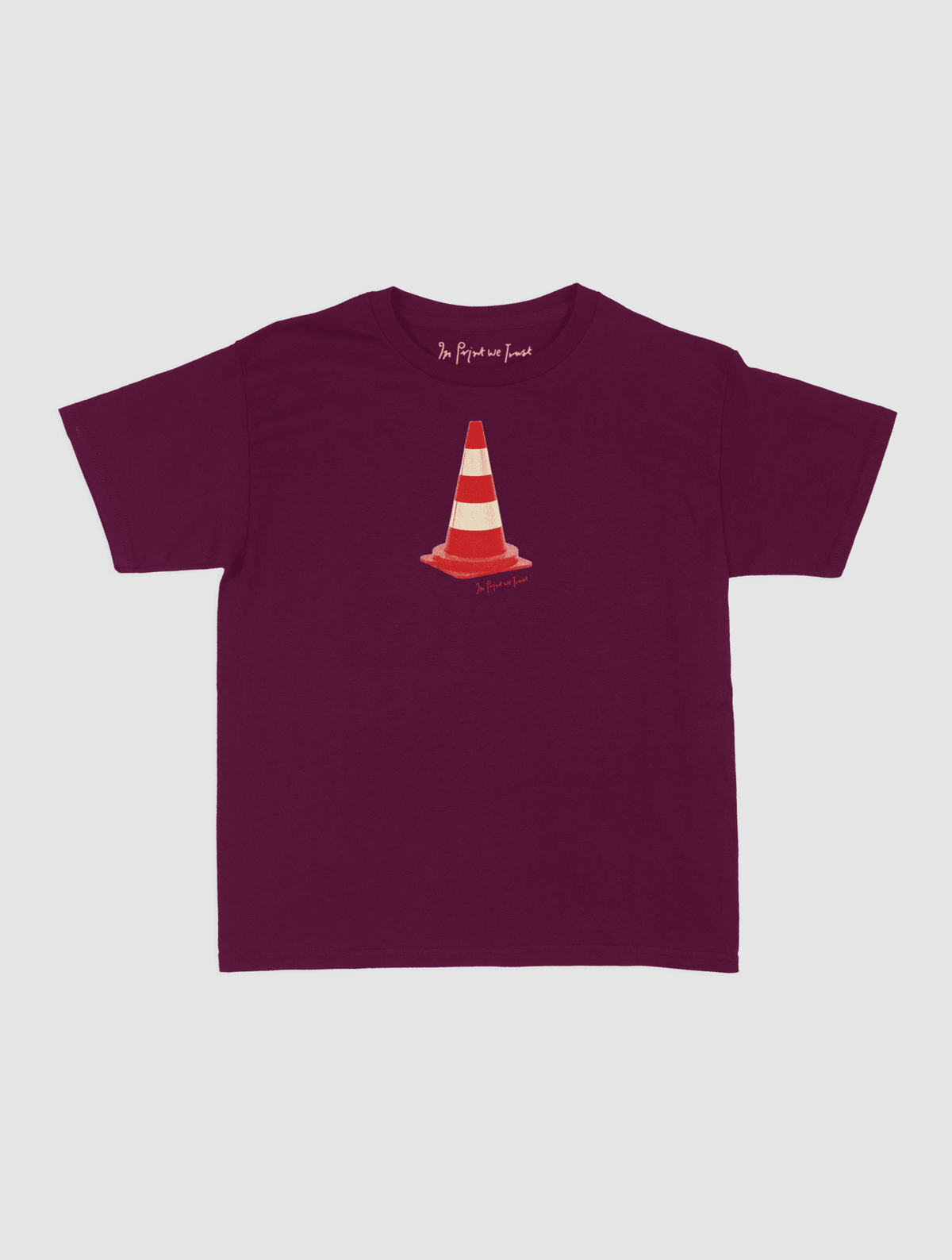 traffic cone baby tee - In Print We Trust