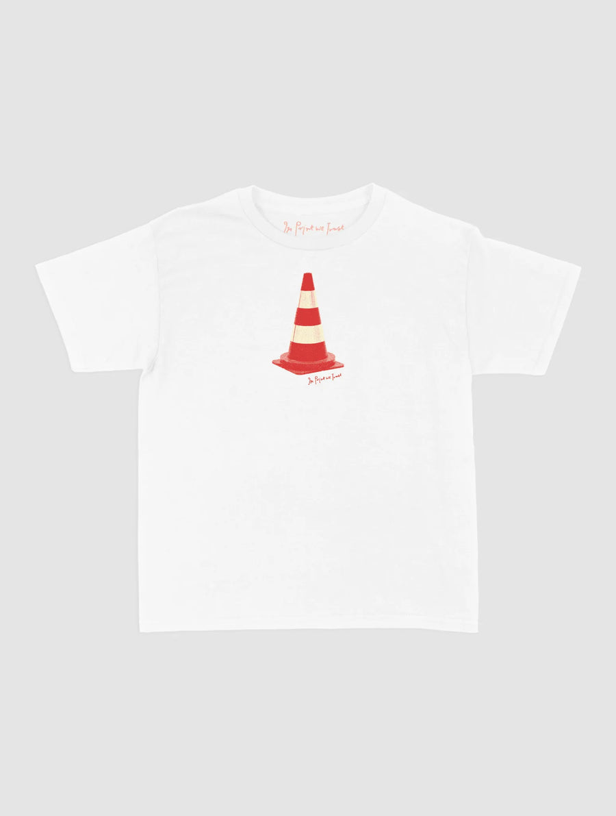 traffic cone baby tee - In Print We Trust