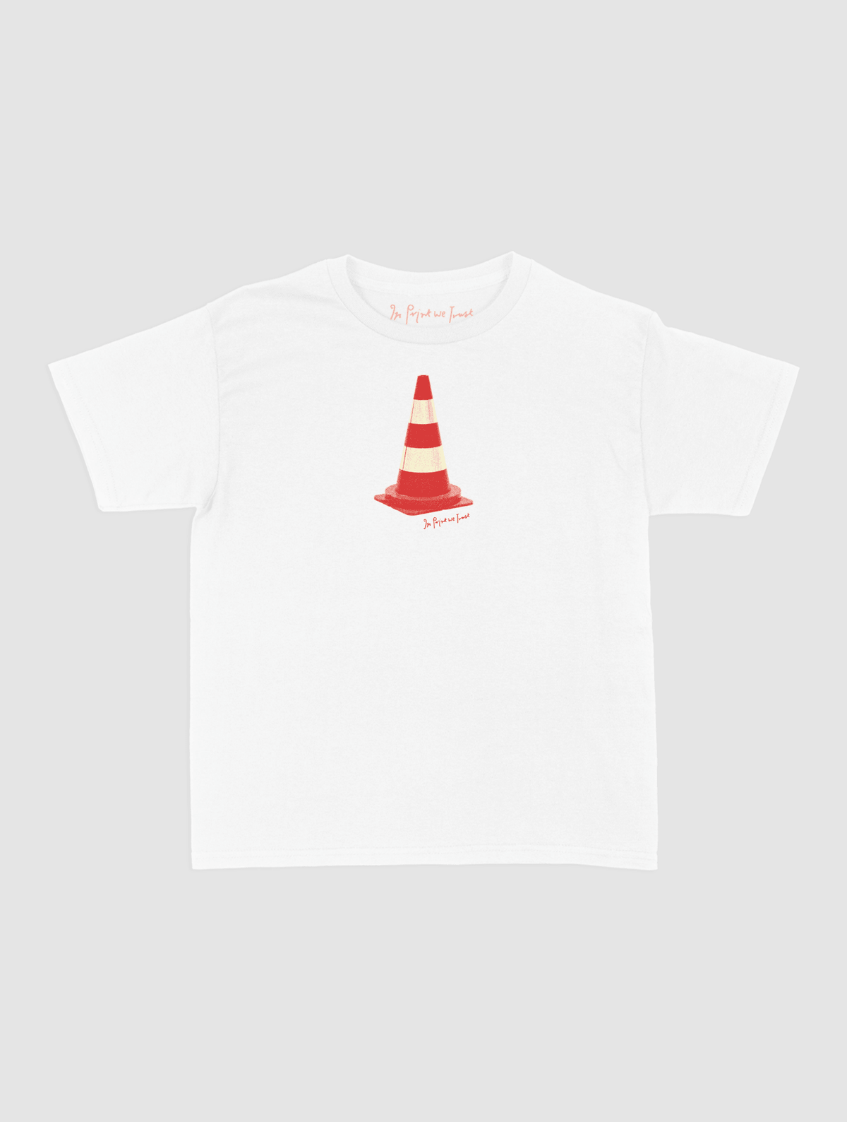 traffic cone baby tee - In Print We Trust