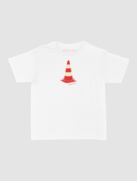 traffic cone baby tee - In Print We Trust