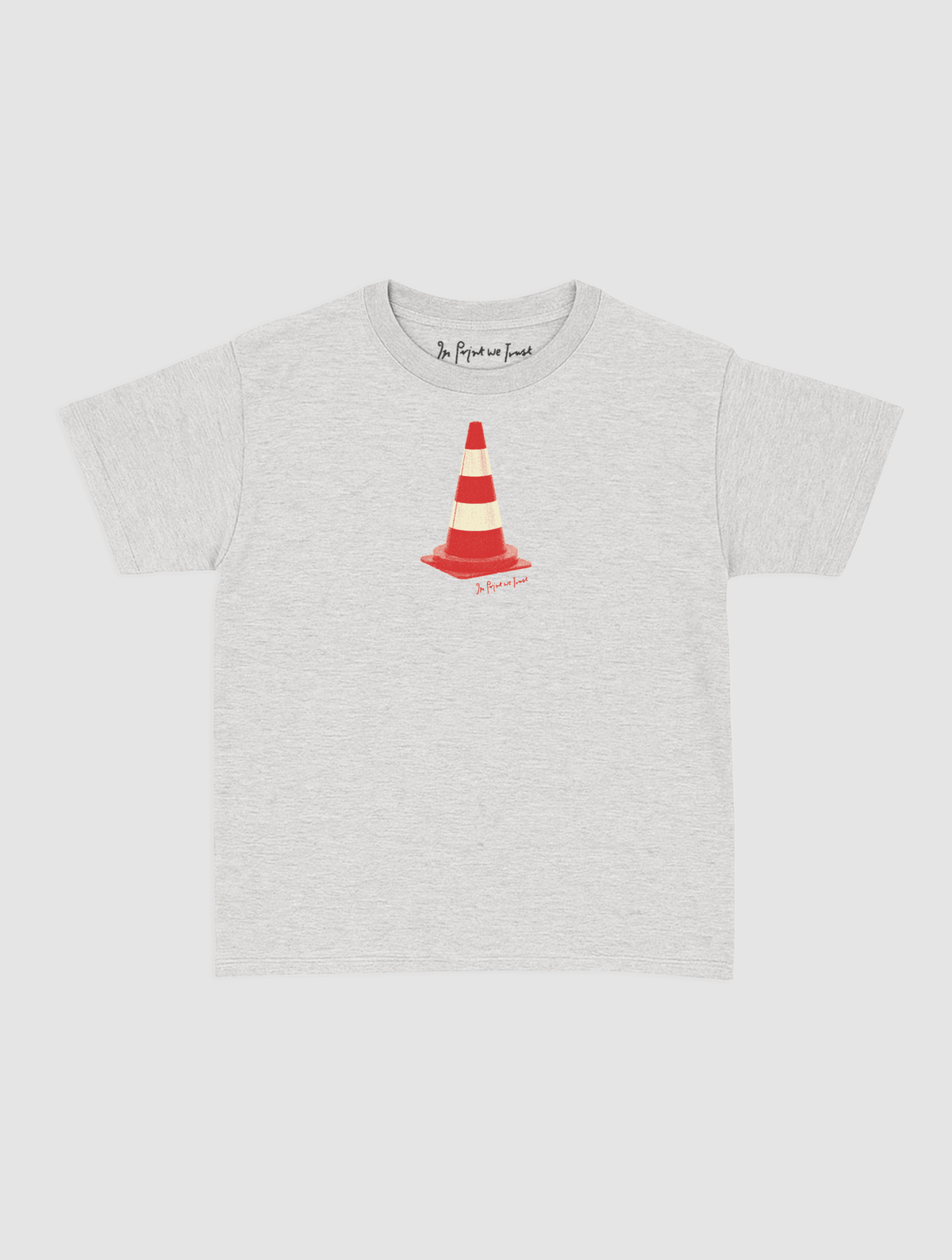 traffic cone baby tee - In Print We Trust