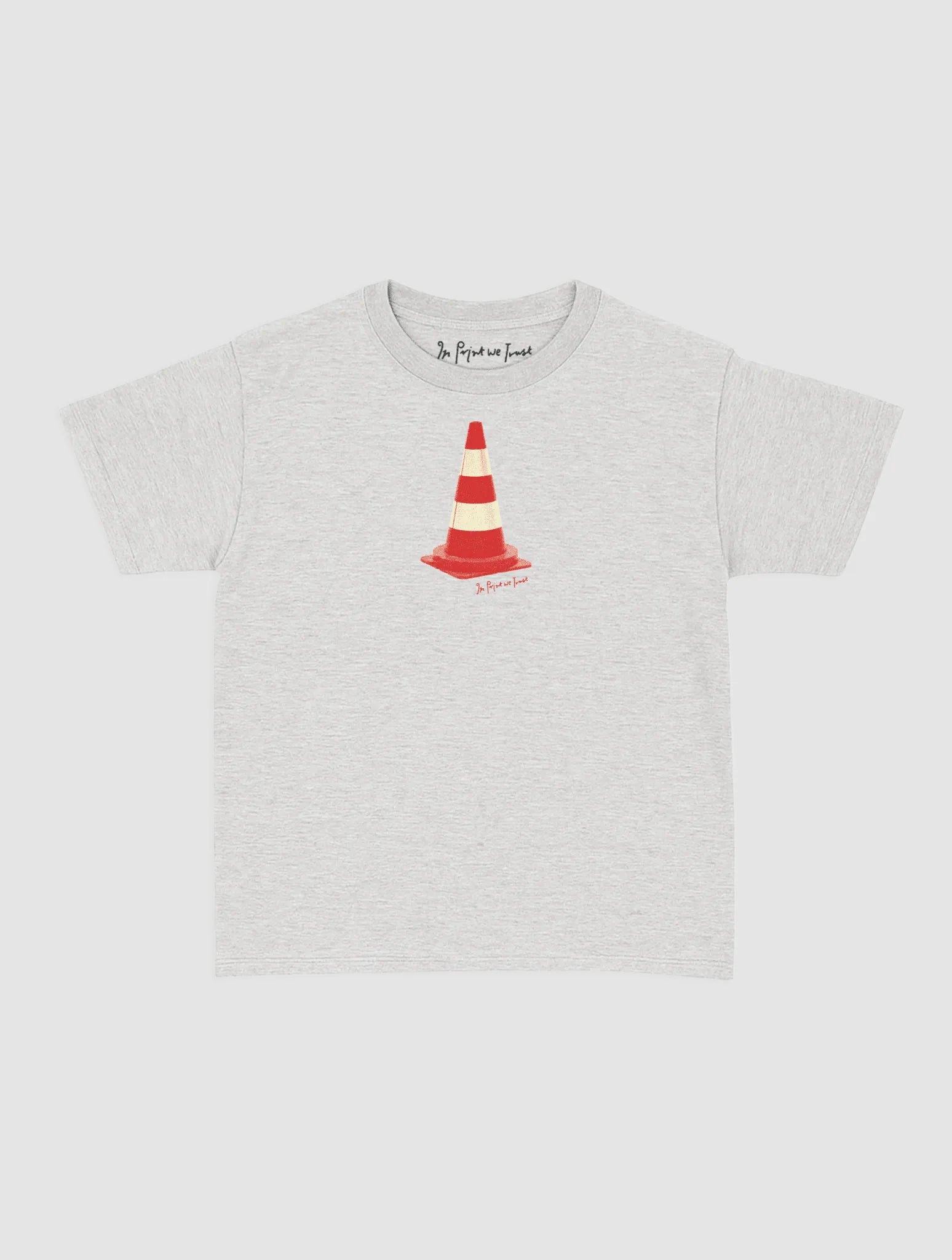 traffic cone baby tee - In Print We Trust