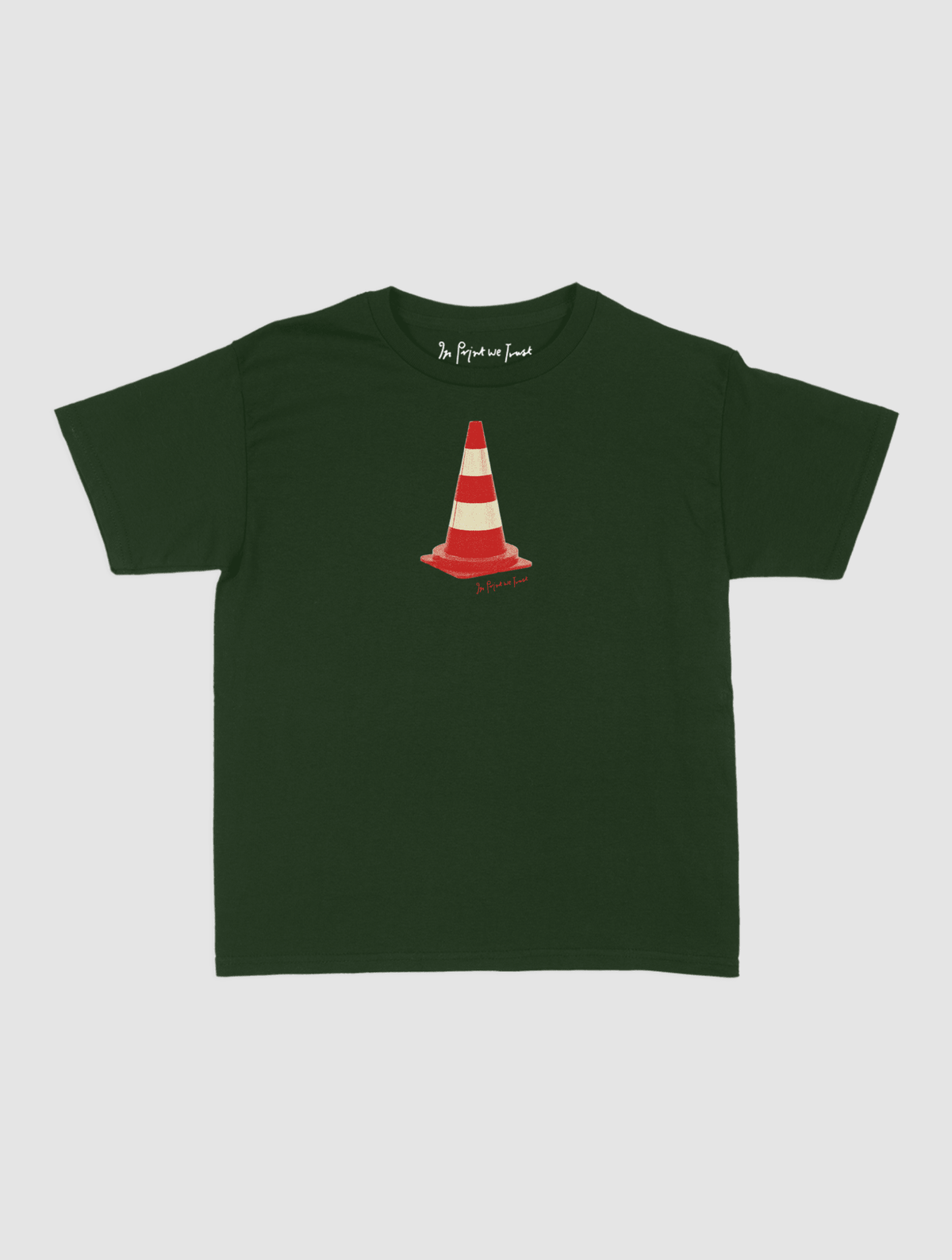 traffic cone baby tee - In Print We Trust