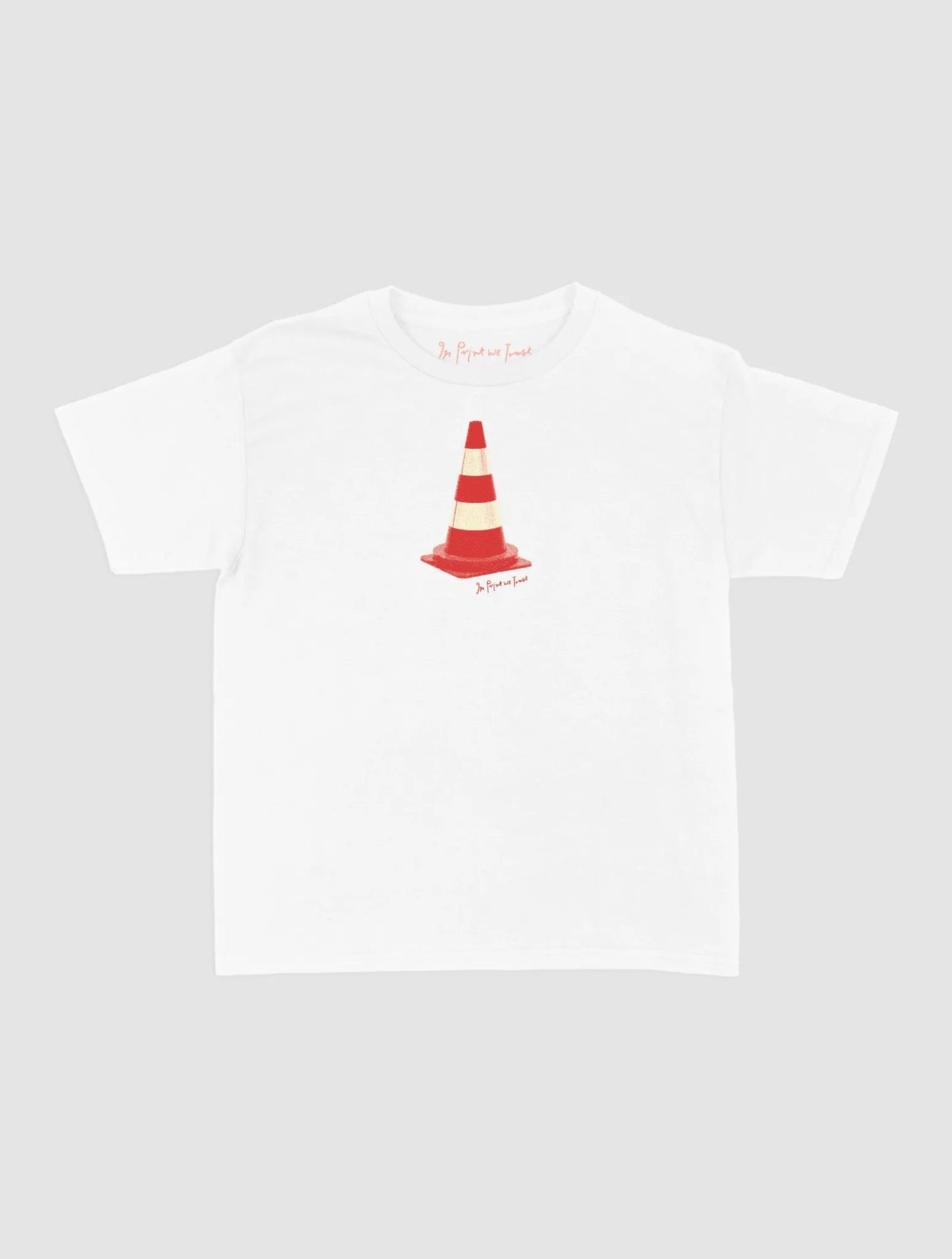 traffic cone baby tee - In Print We Trust