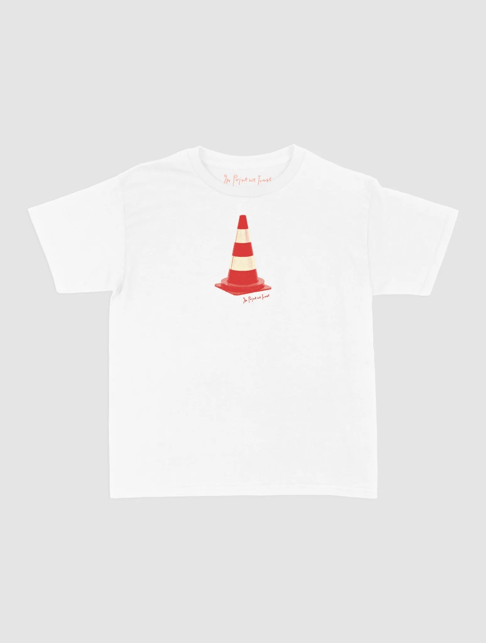 traffic cone baby tee - In Print We Trust