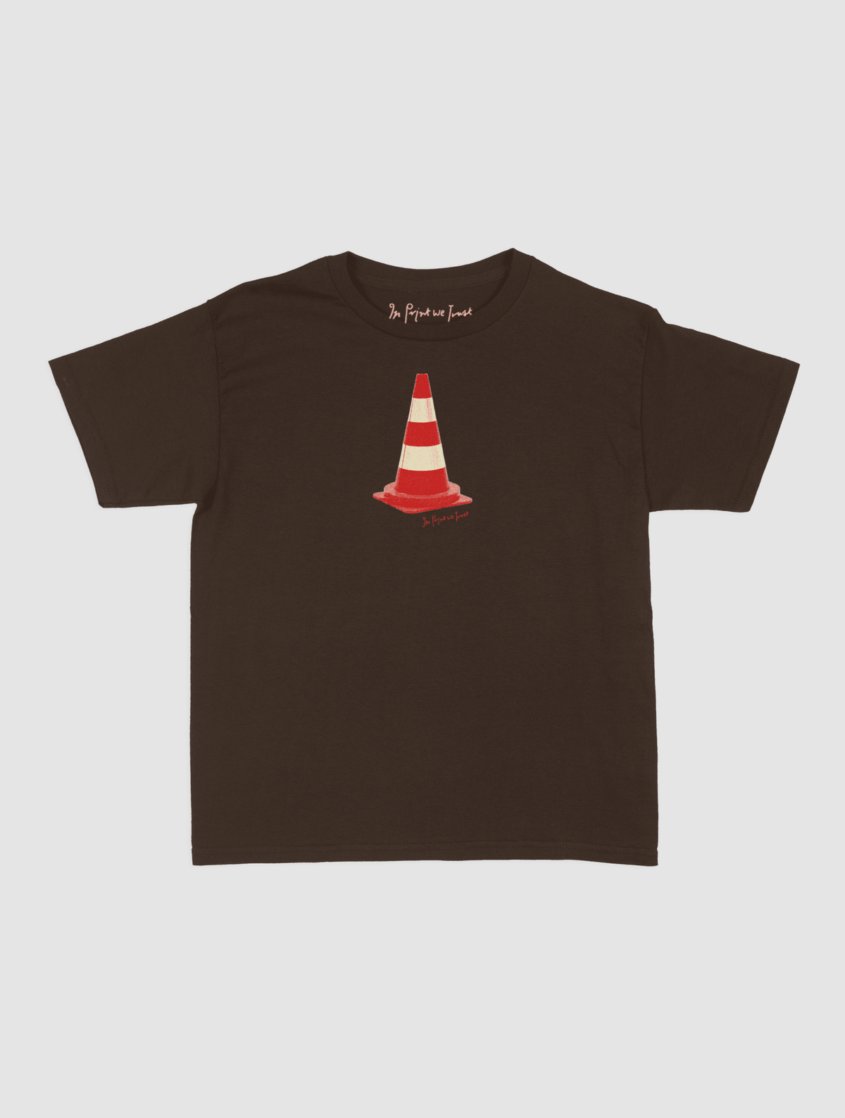 traffic cone baby tee - In Print We Trust