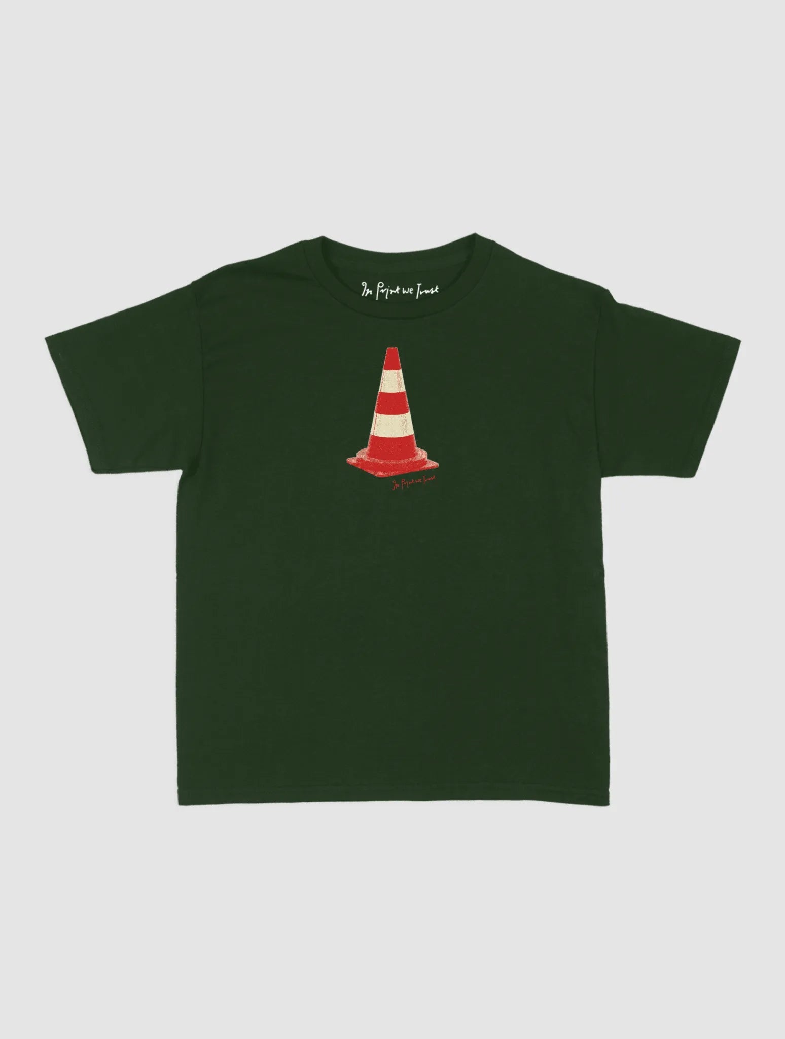 traffic cone baby tee - In Print We Trust