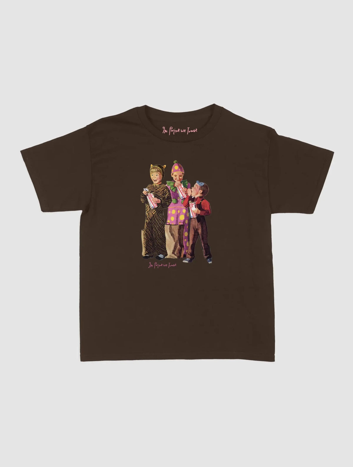 trick or treat baby tee - In Print We Trust