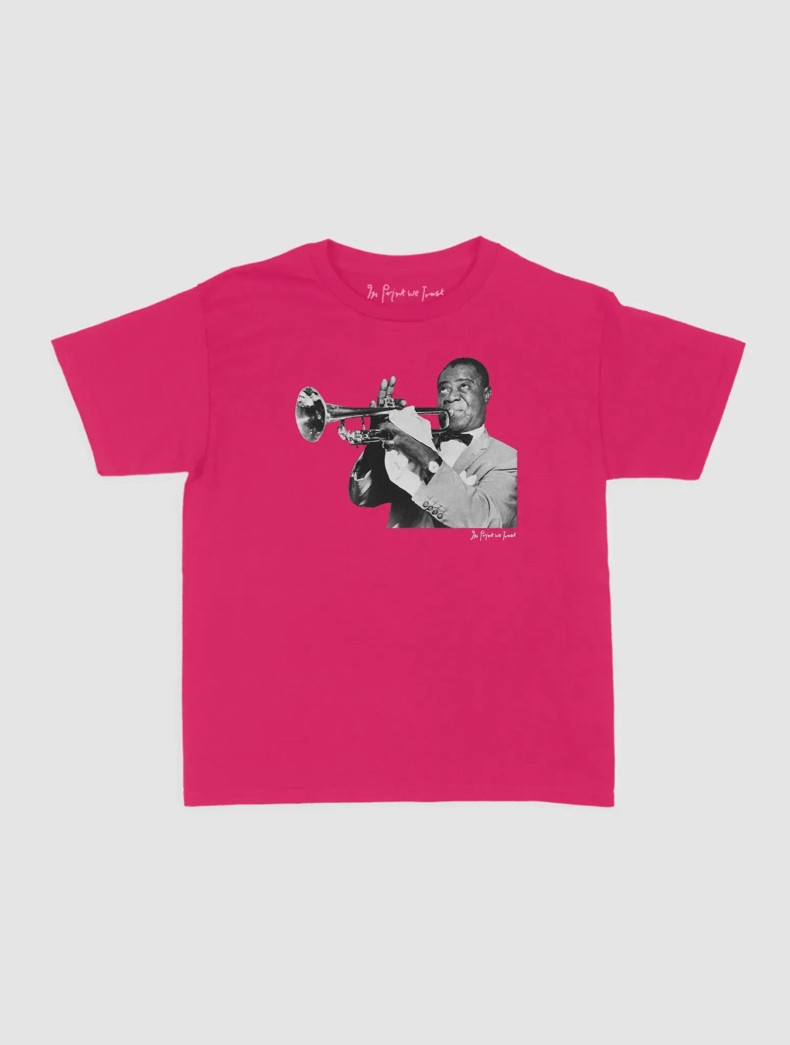 trumpet baby tee - In Print We Trust