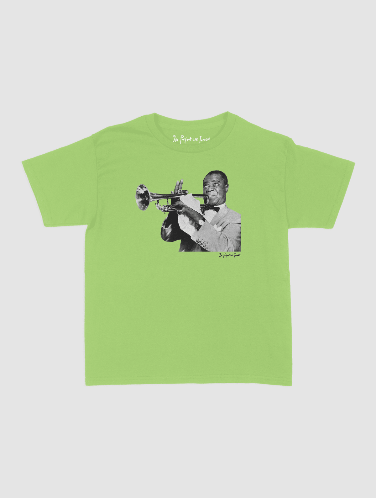 trumpet baby tee - In Print We Trust