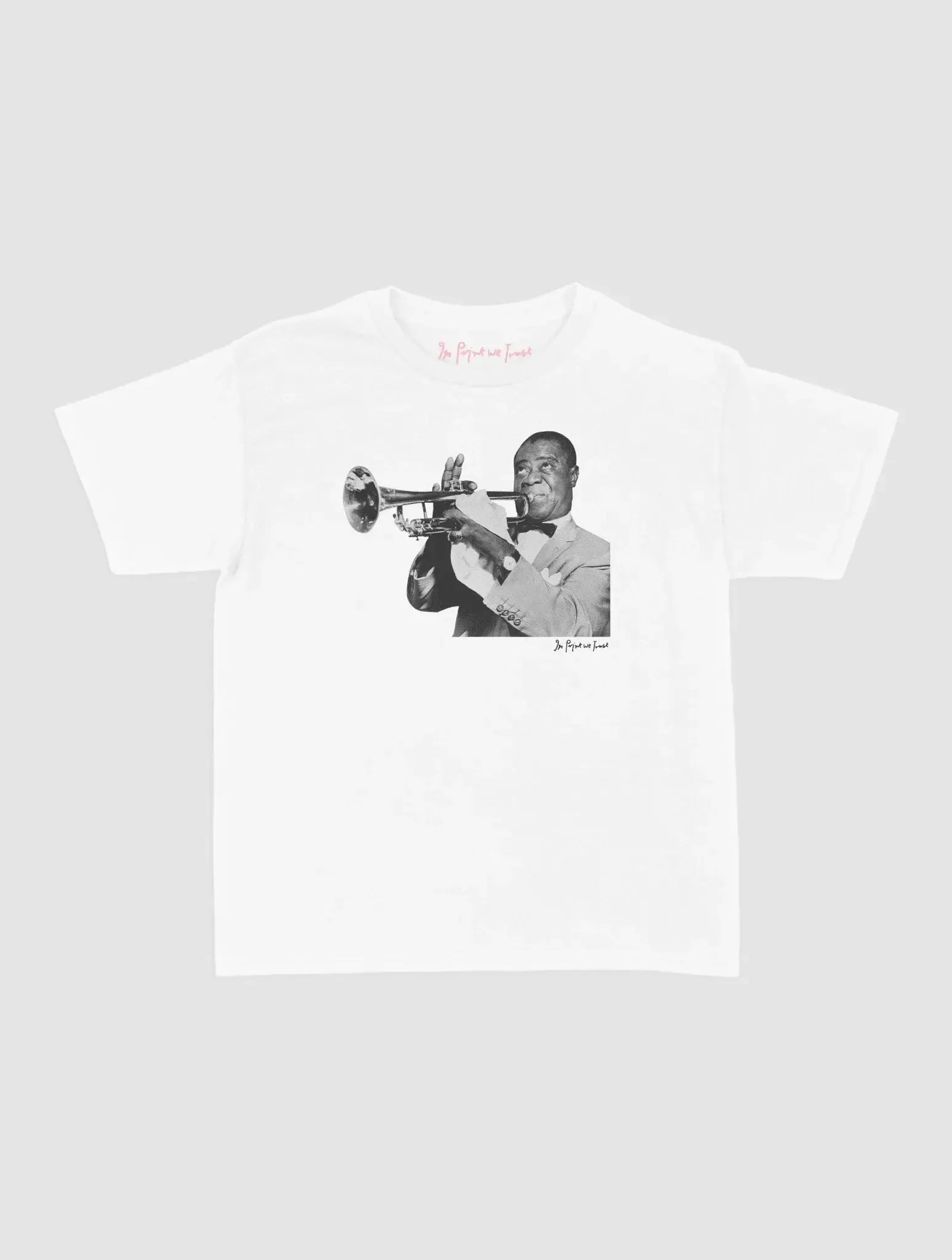 trumpet baby tee - In Print We Trust