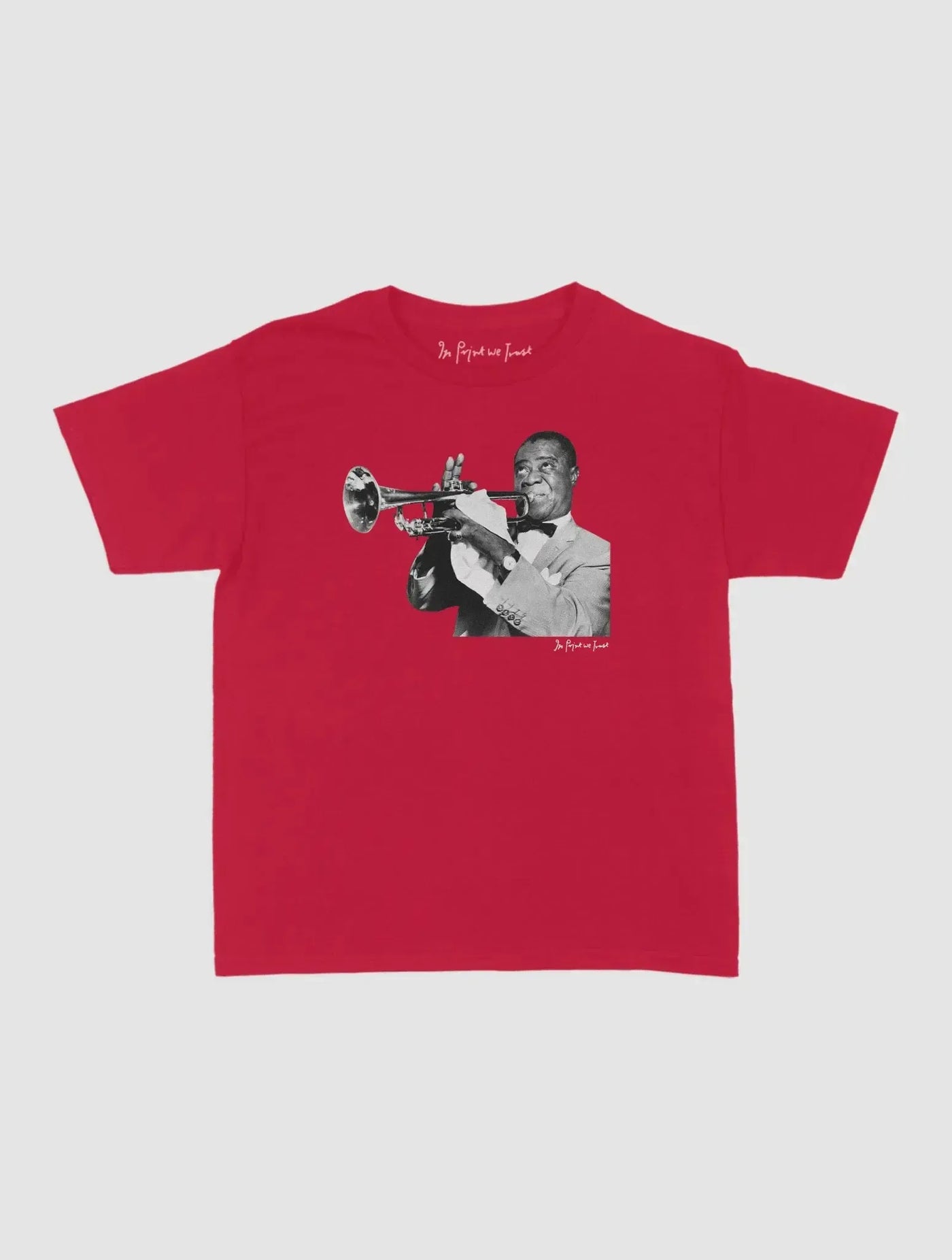 trumpet baby tee - In Print We Trust