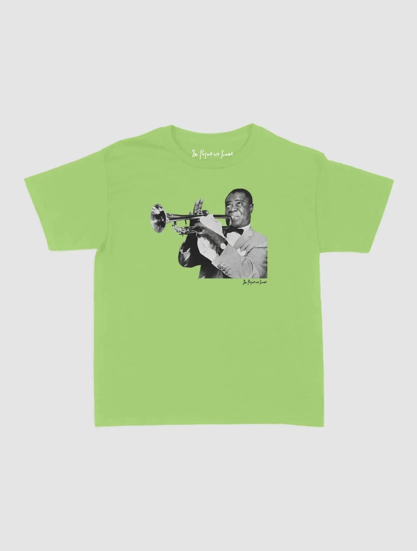 trumpet baby tee - In Print We Trust