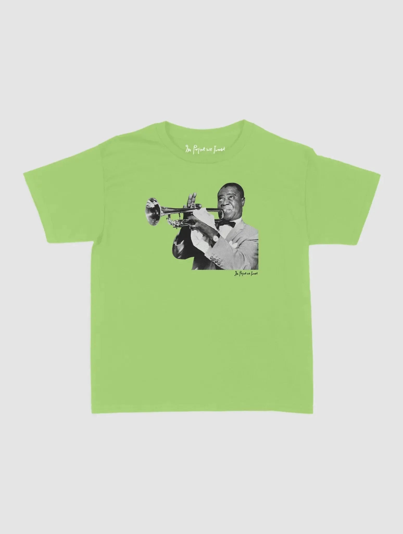 trumpet baby tee - In Print We Trust