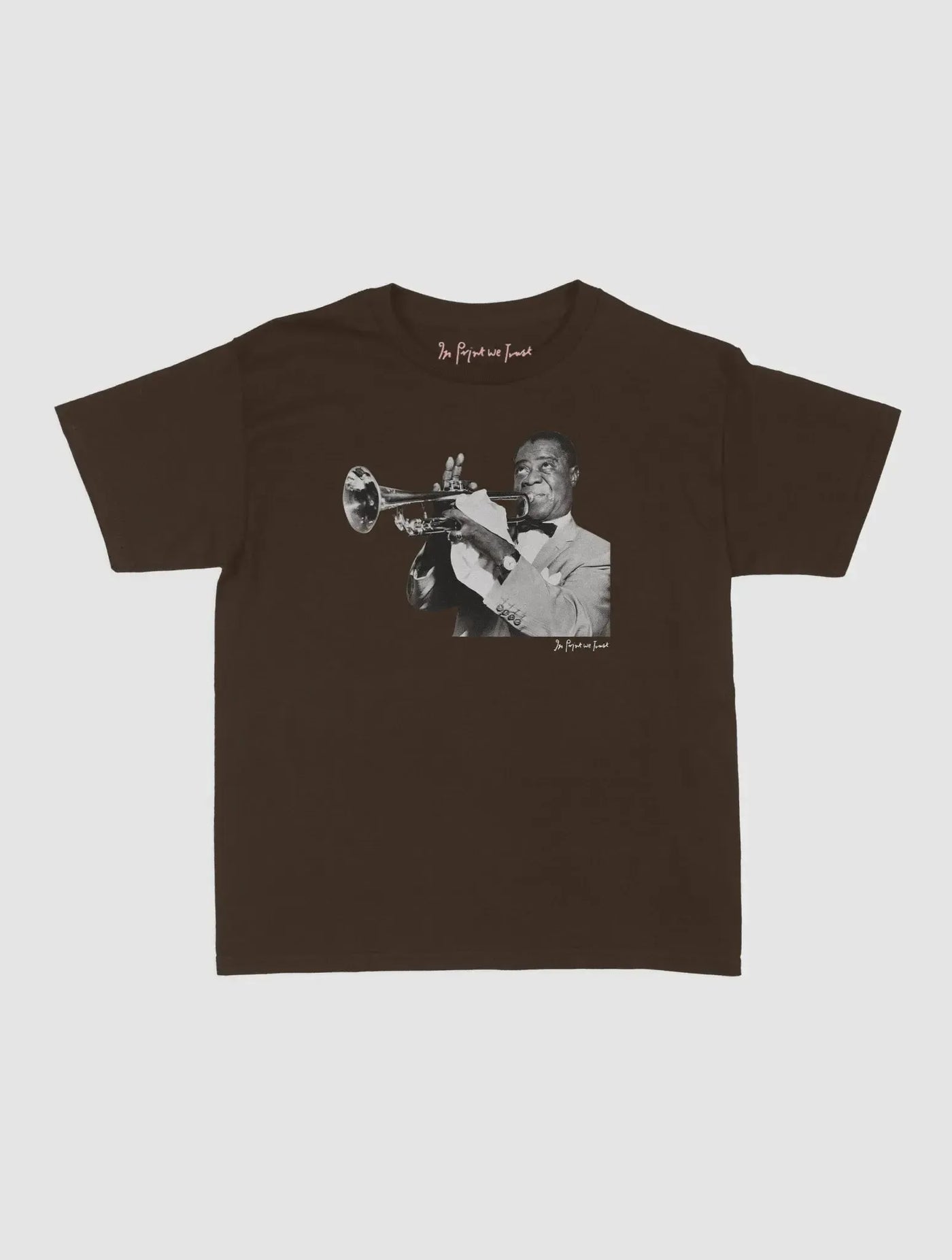 trumpet baby tee - In Print We Trust