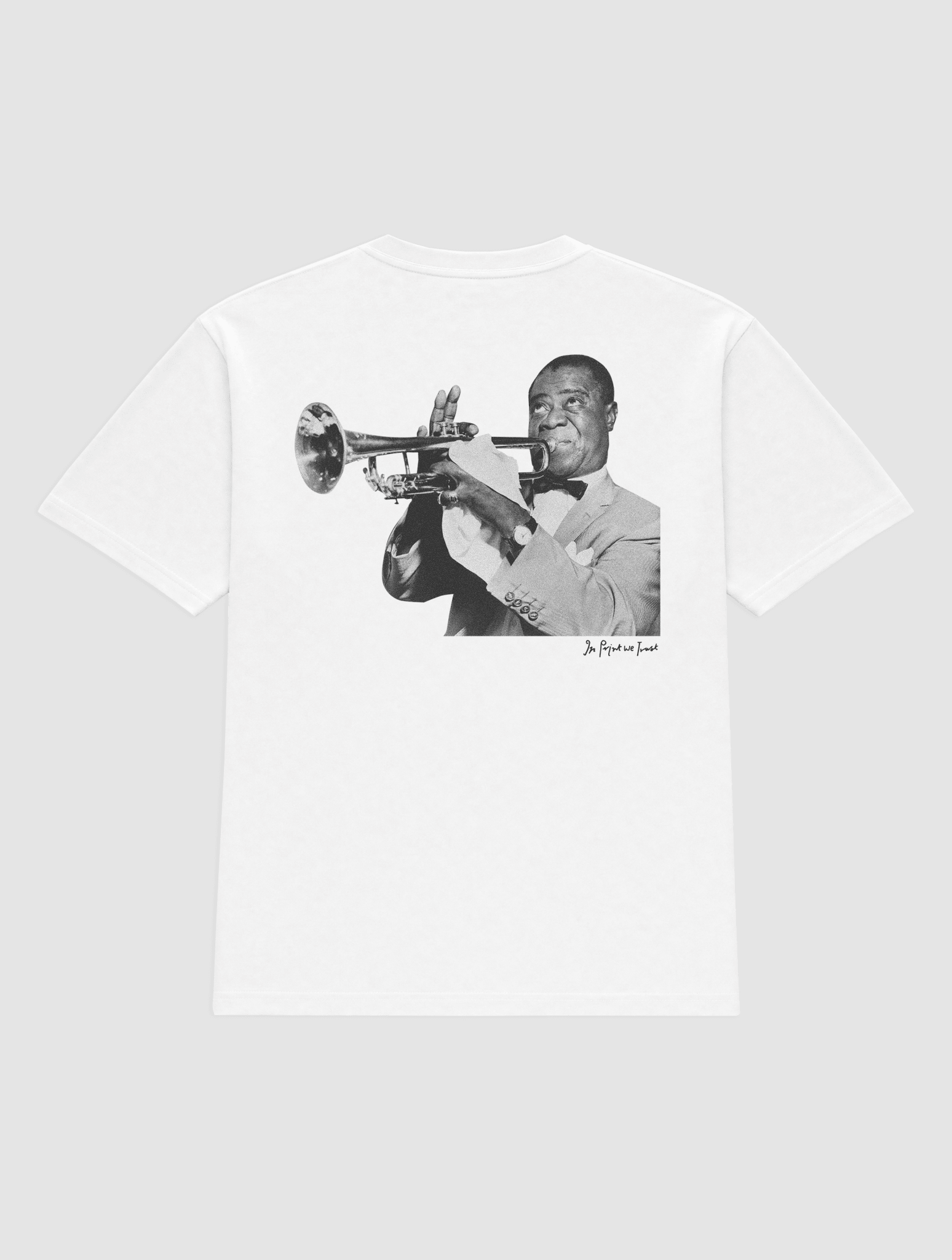 trumpet heavyweight tee - In Print We Trust