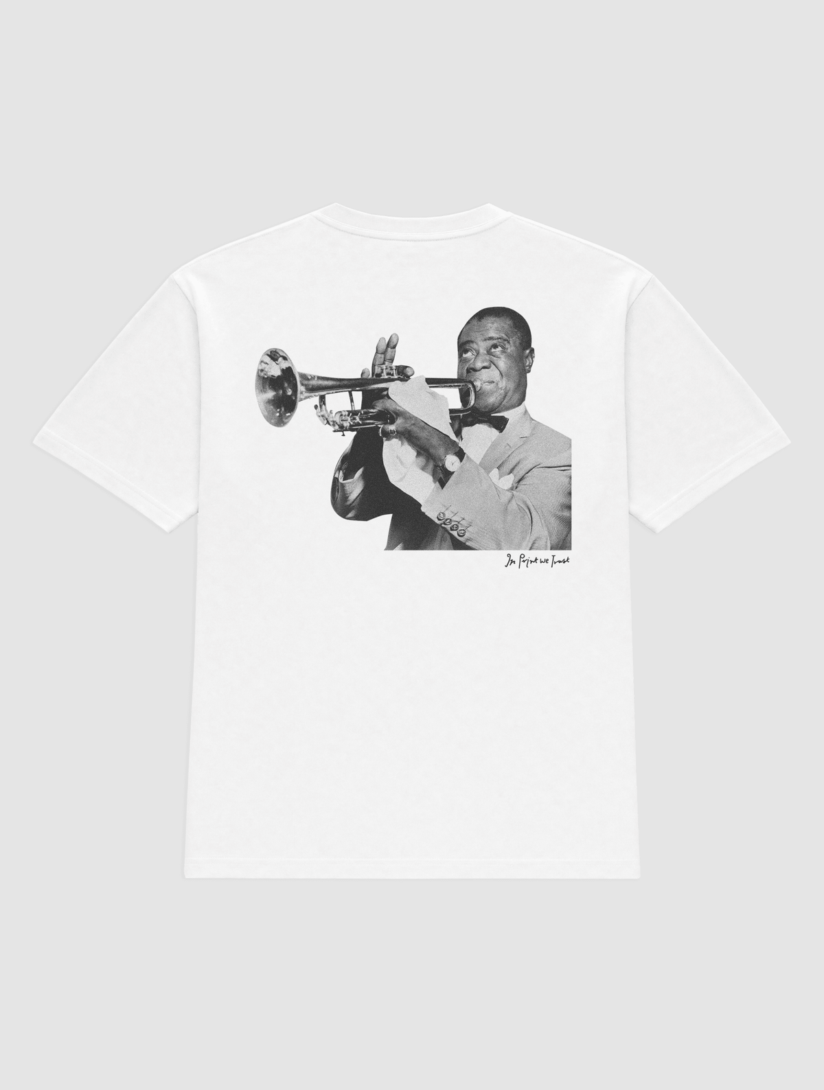 trumpet heavyweight tee - In Print We Trust